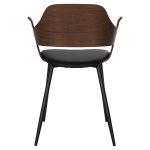 ΚΑΡΕΚΛΑ VELP HM9616.03 ΞΥΛΟ ΣΕ ΚΑΡΥΔΙ-ΜΑΥΡΟ PU-ΜΑΥΡΑ ΜΕΤΑΛ. ΠΟΔΙΑ 55,5x50x79Υεκ. - Image 6