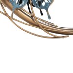 ΚΑΘΡΕΠΤΗΣ ΤΟΙΧΟΥ ΣΤΡΟΓΓΥΛΟΣ ΗΜ4213 ΜΕΤΑΛΛΟ ΣΕ ΧΡΥΣΟ-ΠΡΑΣΙΝΟ-ΜΠΛΕ 62x6,5x56Yεκ. - Image 5