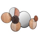 ΚΑΘΡΕΠΤΗΣ ΤΟΙΧΟΥ ΣΤΡΟΓΓΥΛΟΣ DAVION HM4217 MDF-BLACK METAL 123x5x63Υεκ. - Image 3