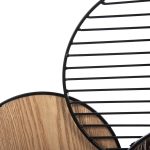 ΚΑΘΡΕΠΤΗΣ ΤΟΙΧΟΥ ΣΤΡΟΓΓΥΛΟΣ DAVION HM4217 MDF-BLACK METAL 123x5x63Υεκ. - Image 5