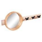 ΚΑΘΡΕΠΤΗΣ ΤΟΙΧΟΥ ΣΤΡΟΓΓΥΛΟΣ SCUTTLE HM4222 FIR WOOD&MDF-BLACK METAL 80x6,5x30,5Υεκ. - Image 4