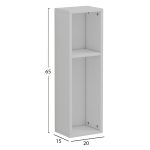 ΚΟΜΟΔΙΝΟ ΕΠΙΤΟΙΧΙΟ BONEN HM8936.11 ΜΕΛΑΜΙΝΗ ΣΕ ΛΕΥΚΟ 20x15x65Y εκ. - Image 2