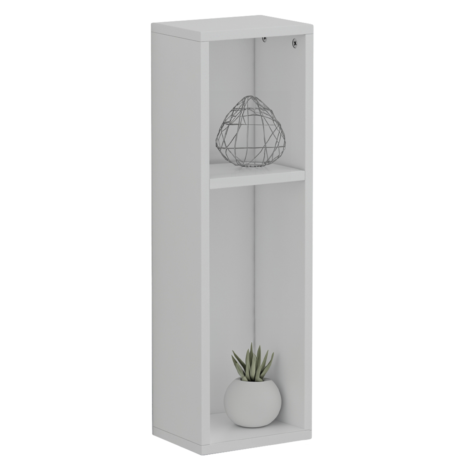 komodino-epitoichio-fb9893611-melamini-s ΚΟΜΟΔΙΝΟ ΕΠΙΤΟΙΧΙΟ BONEN HM8936.11 ΜΕΛΑΜΙΝΗ ΣΕ ΛΕΥΚΟ 20x15x65Y εκ. - Image 1