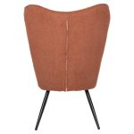 ΠΟΛΥΘΡΟΝΑ CRAWLEY ΜΕ ΥΠΟΠΟΔΙΟ HM8918.22 ΥΦΑΣΜΑ ΜΠΟΥΚΛΕ ΠΟΡΤΟΚΑΛΙ 70x74x105Υεκ. - Image 6