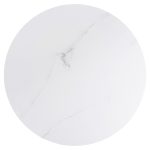 ΤΡΑΠΕΖΙ ΣΑΛΟΝΙΟΥ ACRYLON HM9779.01 HPL ΛΕΥΚΟ ΜΑΡΜΑΡΟ-ΑΚΡΥΛΙΚΟ ΠΟΔΙ Φ40x41Υεκ. - Image 5