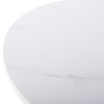ΤΡΑΠΕΖΙ ΣΑΛΟΝΙΟΥ ACRYLON HM9779.01 HPL ΛΕΥΚΟ ΜΑΡΜΑΡΟ-ΑΚΡΥΛΙΚΟ ΠΟΔΙ Φ40x41Υεκ. - Image 6