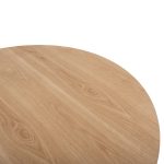 ΤΡΑΠΕΖΙ ΣΤΡΟΓΓΥΛΟ DENTY HM9612.01 MDF ΜΕ ΚΑΠΛΑΜΑ ΔΡΥΟΣ-ΧΡΩΜΑ ΔΡΥΟΣ Φ120x75Υεκ. - Image 6