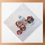 xριστουγεννιάτικο Πετσετάκι 44x44 Cotone | Cat Candle