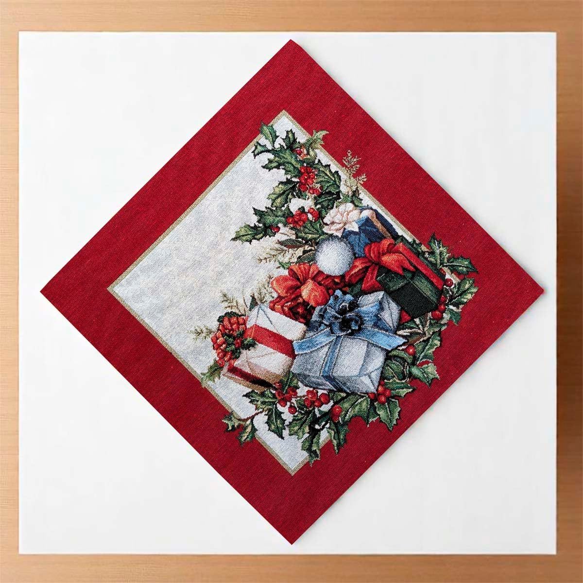 Πετσετακι-Xmas-box xριστουγεννιάτικο Πετσετάκι 44x44 Cotone | xmas Box - Image 1