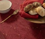 Χριστουγεννιάτικο Τραπεζομάντηλο 140×140 Nef Nef December Red - Image 4