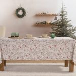 Χριστουγεννιάτικο Τραπεζομάντηλο 140×140 Nef Nef Hope Beige