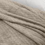 LINO Κουβέρτα Υπέρδιπλη (220x240) Flannel Lofti Taupe - Image 3