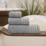 LINO Σετ πετσέτες 3τμχ (30x50,50x90,70x140) Veluva Μόκα - Image 3