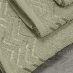 LINO Σετ πετσέτες 3τμχ (30x50,50x90,70x140) Wavie Λεμονί - Image 3