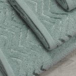 LINO Σετ πετσέτες 3τμχ (30x50,50x90,70x140) Wavie Μέντα - Image 3