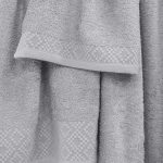 LINO Σετ πετσέτες 3τμχ (30x50,50x90,70x140) Serapha Ανοιχτό Γκρι - Image 3