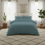 ΣΕΝΤΟΝΙ KING SIZE (Λ) 180Χ200+35  LAVISH SATIN DARK AQUA MELINEN