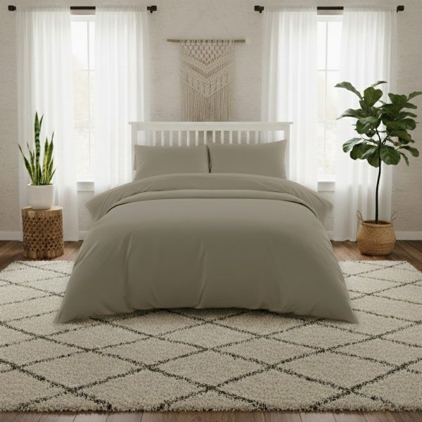 ΠΑΠΛΩΜΑΤΟΘΗΚΗ ΥΠΕΡΔΙΠΛΗ 225Χ245 LAVISH SATIN OLIVE/GREY MELINEN