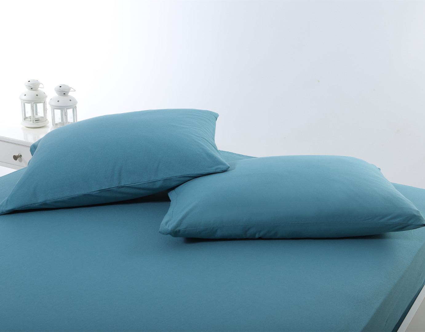 IMG_9516 Ζευγάρι μαξιλαροθήκες jersey (50cm x 70cm) petrol SilkFashion - Image 1