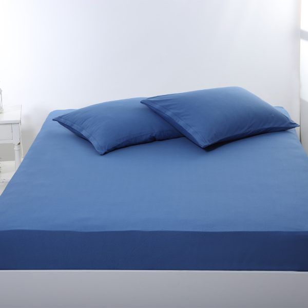 Σεντόνι με λάστιχο jersey (160cm x 200cm + 35cm) jean SilkFashion