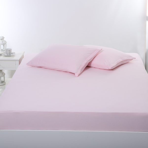 Σεντόνι με λάστιχο jersey (180cm x 200cm + 35cm) pink SilkFashion