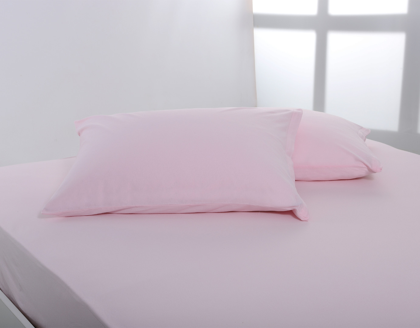 IMG_9609 Ζευγάρι μαξιλαροθήκες jersey (50cm x 70cm) pink SilkFashion - Image 1