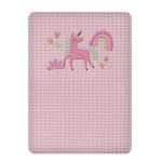 ΚΟΥΒΕΡΤΑ ΠΙΚΕ ΚΟΥΝΙΑΣ 110X140 ADAM HOME UNICORN OPAL ROSE
