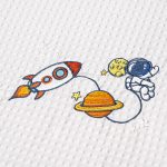 ΚΟΥΒΕΡΤΑ ΠΙΚΕ ΑΓΚΑΛΙΑΣ 80X110 ADAM HOME SPACE WHITE - Image 2