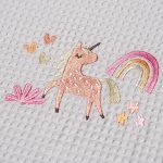 ΚΟΥΒΕΡΤΑ ΠΙΚΕ ΚΟΥΝΙΑΣ 110X140 ADAM HOME UNICORN GREY - Image 2