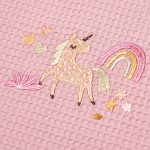ΚΟΥΒΕΡΤΑ ΠΙΚΕ ΑΓΚΑΛΙΑΣ 80X110 ADAM HOME UNICORN PINK - Image 2