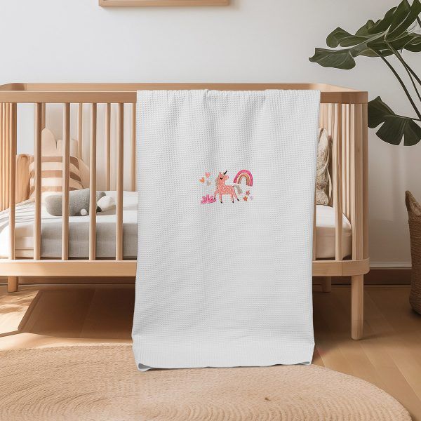 ΚΟΥΒΕΡΤΑ ΠΙΚΕ ΚΟΥΝΙΑΣ 110X140 ADAM HOME UNICORN WHITE