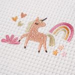 ΚΟΥΒΕΡΤΑ ΠΙΚΕ ΑΓΚΑΛΙΑΣ 80X110 ADAM HOME UNICORN WHITE - Image 2