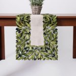 Τραβέρσα 2353 (40cm x 200cm) μαύρη ελιά SilkFashion