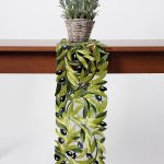 Τραβέρσα 2352 (20cm x 120cm) μαύρη ελιά SilkFashion