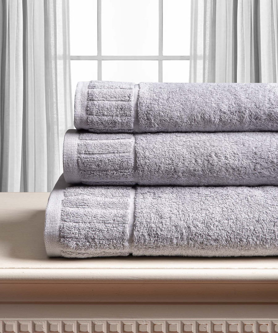 Untitled-4007 Βαμβακερή πετσέτα ΜΕΛΩΔΙΑ 600gsm (75cm x 150cm) light grey SilkFashion - Image 1