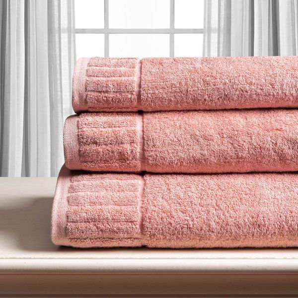 Βαμβακερή πετσέτα ΜΕΛΩΔΙΑ 600gsm (40cm x 60cm) dusty rose SilkFashion
