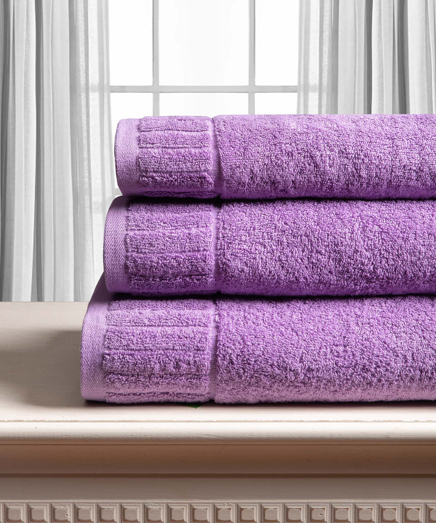 Untitled-4009-2 Βαμβακερή πετσέτα ΜΕΛΩΔΙΑ 600gsm (40cm x 60cm) lila SilkFashion - Image 1