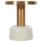 ΒΟΗΘΗΤΙΚΟ ΤΡΑΠΕΖΑΚΙ ERODE HM4243.07 ΜΕΤΑΛΛΟ ΣΕ ΑΝΟΙΧΤΟ ΠΡΑΣΙΝΟ-ΧΡΥΣΟ Φ40,5x48Υ εκ. - Image 3