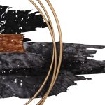 ΔΙΑΚΟΣΜΗΤΙΚΟ ΤΟΙΧΟΥ HM4196 ΜΕΤΑΛΛΟ ΣΕ ΜΑΥΡΟ-ΑΝΘΡΑΚΙ-ΧΡΥΣΟ 144x63,5Υ εκ. - Image 5