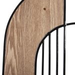 ΔΙΑΚΟΣΜΗΤΙΚΟ ΤΟΙΧΟΥ HM4218 ΞΥΛΟ ΣΕ ΦΥΣΙΚΟ-ΜΑΥΡΟ ΜΕΤΑΛΛΟ 66x100Υ εκ. - Image 5