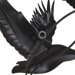 ΔΙΑΚΟΣΜΗΤΙΚΟ ΤΟΙΧΟΥ ΜΕΤΑΛΛΙΚΟ HM4208 ΠΟΥΛΙΑ ΣΕ ΓΚΡΙ-ΧΡΥΣΟ 90x46Υ εκ. - Image 6