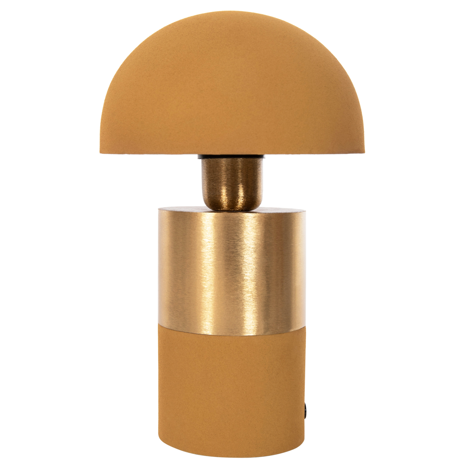 epitrapezio-fotistiko-fb9425509-metallo- ΕΠΙΤΡΑΠΕΖΙΟ ΦΩΤΙΣΤΙΚΟ PUNE HM4255.09 ΜΕΤΑΛΛΟ ΣΕ ΜΟΥΣΤΑΡΔΙ-ΧΡΥΣΟ Φ18x28Υ εκ. - Image 1