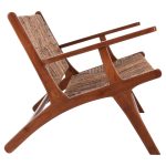 ΚΑΝΑΠΕΣ ΕΞΩΤ.ΧΩΡΟΥ 2-ΘΕΣΙΟΣ TONDO HM9915 ΞΥΛΟ ΤΕΑΚ ΚΑΙ ΣΧΟΙΝΙ ΜΠΑΝΑΝΑΣ 120x76x68,5Υεκ - Image 4