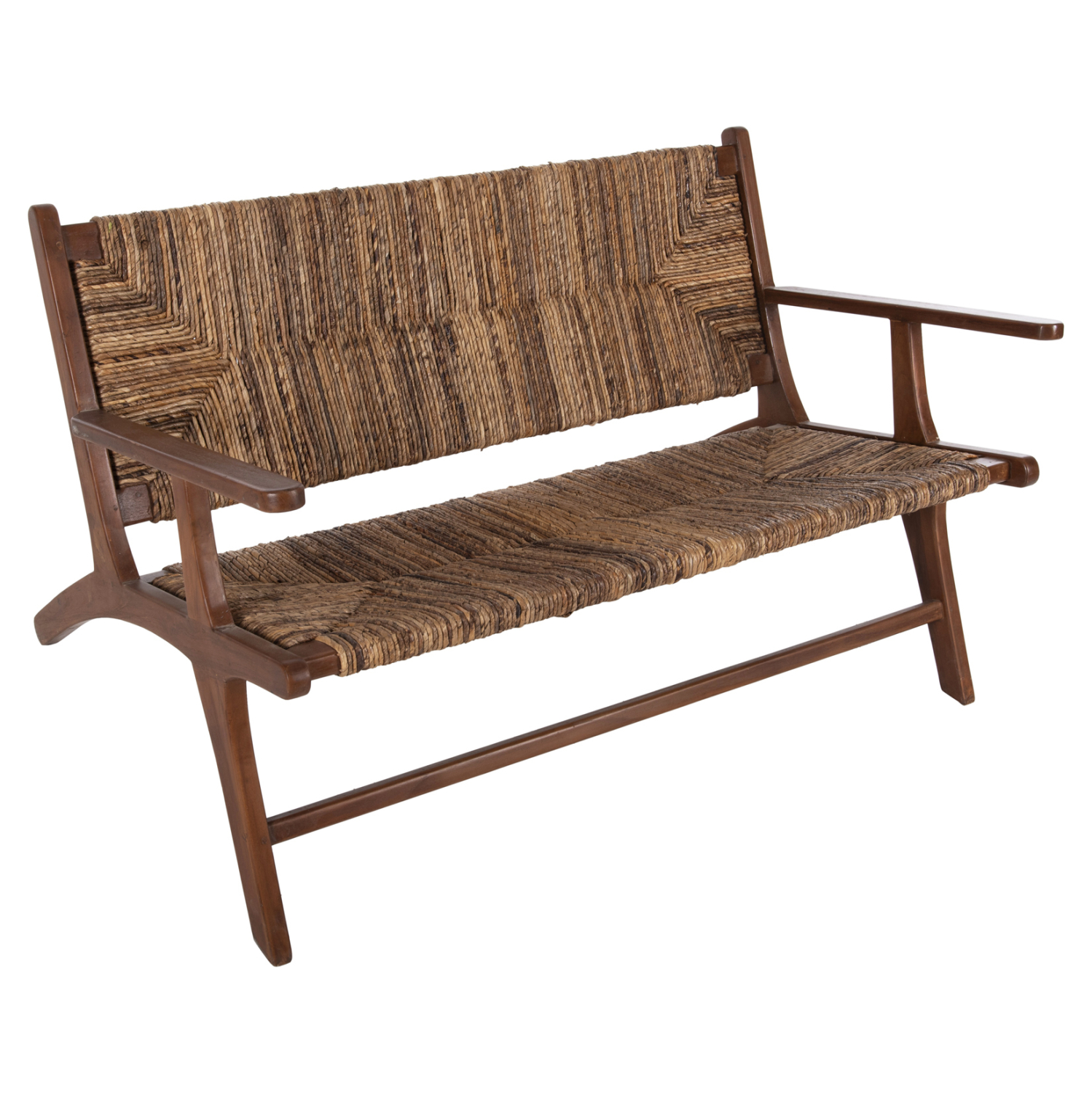 kanapes-exotchoroy-2-thesios-fb99915-xyl ΚΑΝΑΠΕΣ ΕΞΩΤ.ΧΩΡΟΥ 2-ΘΕΣΙΟΣ TONDO HM9915 ΞΥΛΟ ΤΕΑΚ ΚΑΙ ΣΧΟΙΝΙ ΜΠΑΝΑΝΑΣ 120x76x68,5Υεκ - Image 1