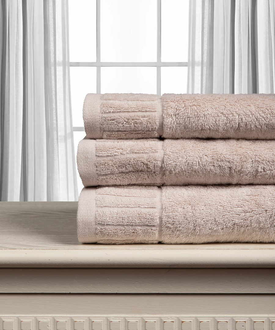 melodiabeige1-2 Βαμβακερή πετσέτα ΜΕΛΩΔΙΑ 600gsm (75cm x 150cm) beige SilkFashion - Image 1