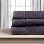 Βαμβακερή πετσέτα ΜΕΛΩΔΙΑ 600gsm (40cm x 60cm) grey SilkFashion