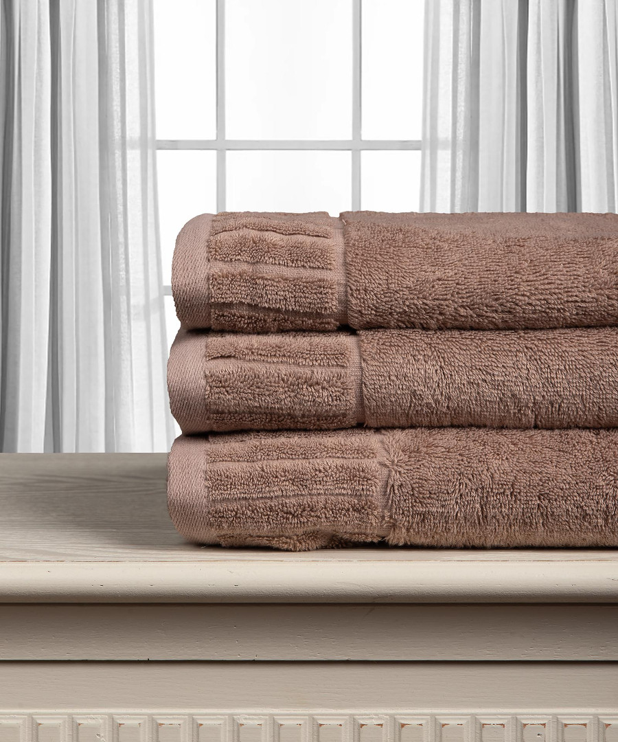 melodialightbrown1-2 Βαμβακερή πετσέτα ΜΕΛΩΔΙΑ 600gsm (75cm x 150cm) Light brown SilkFashion - Image 1