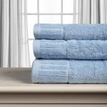 Βαμβακερή πετσέτα ΜΕΛΩΔΙΑ 600gsm (50cm x 100cm) sky blue SilkFashion