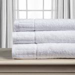 Βαμβακερή πετσέτα ΜΕΛΩΔΙΑ 600gsm (75cm x 150cm) white SilkFashion