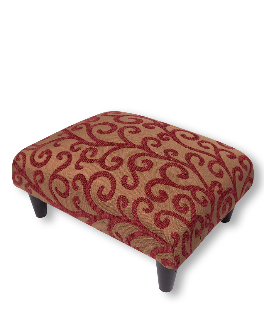 skabo602kladibornto Υποπόδιο (40cm X 30cm X 16cm) 602 κλαδί μπορντώ μακρόστενο SilkFashion - Image 1